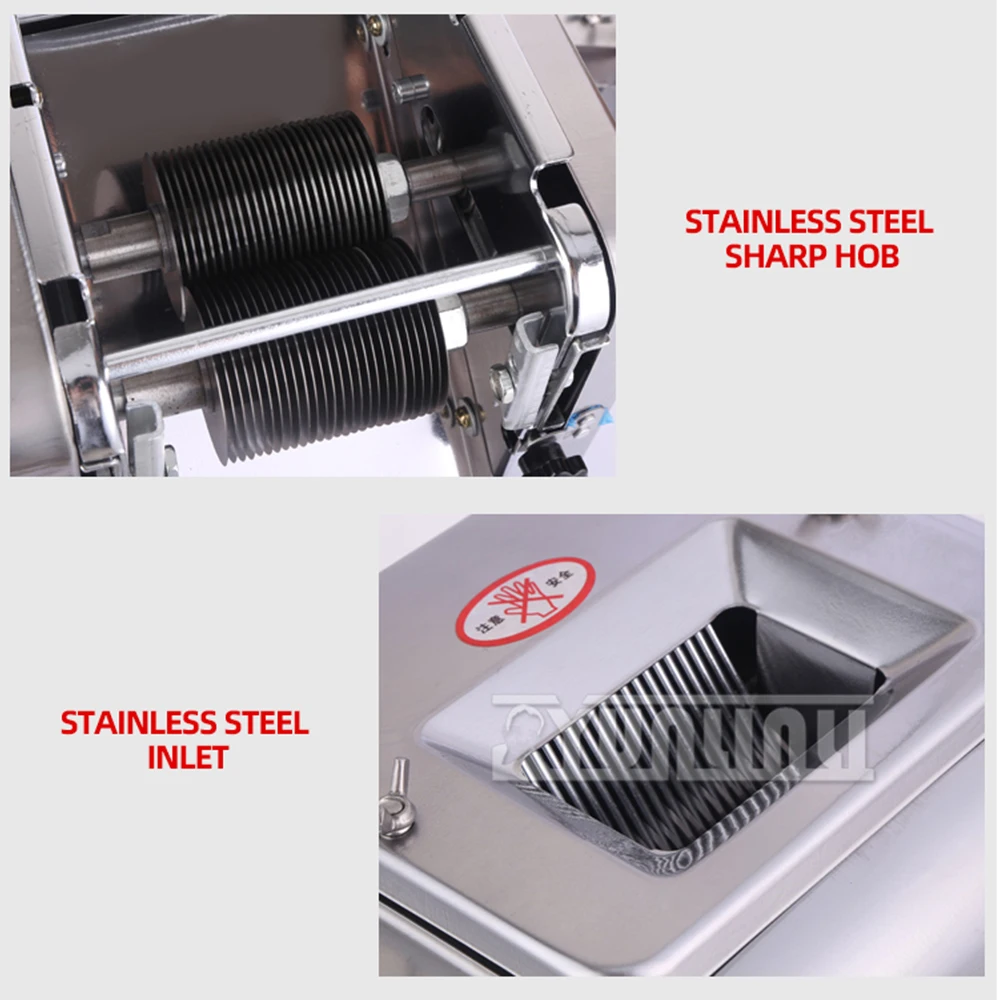 Good Quality 750W Meat Slicer Commercial Meat Cutter Stainless Steel Meat Cutting Slicing 3/2.5/5/7mm Thickness