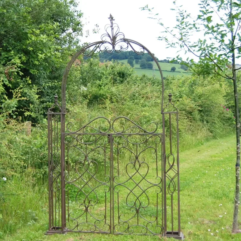 

Garden Arch Craft Metal Outdoor Path Gate Park Construction Waterproof Landscaping Arch Wedding Door for Garden Decorative