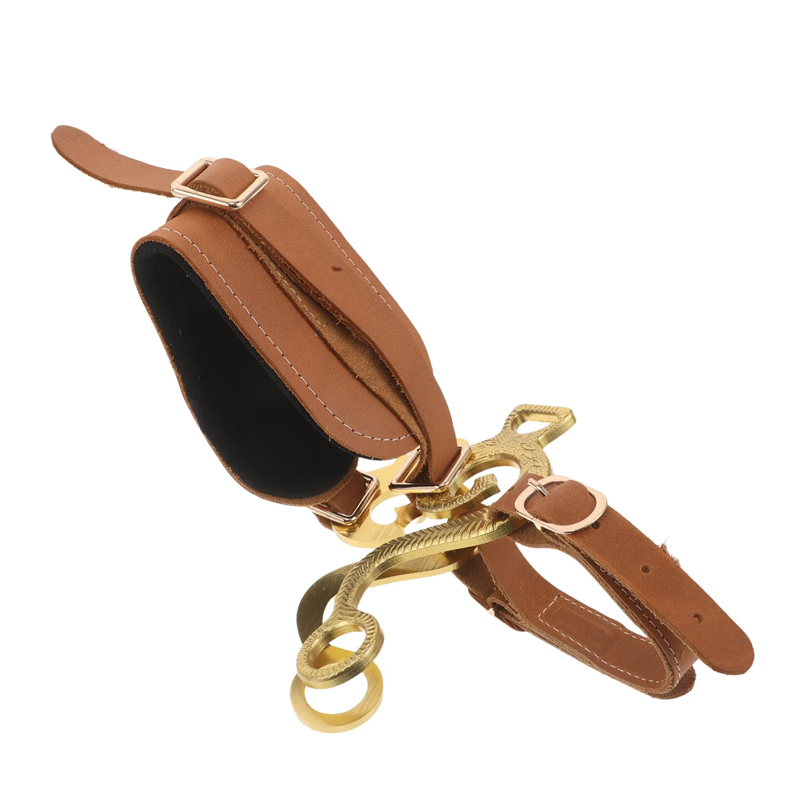 

Adjustable Bitless Bridle Soft Padded PU Horse Riding Headgear for Training Competition Trail Jumping Comfort Control