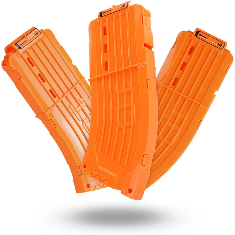 TiGog 2 pièces de chargeurs clips pour Nerf N Strike, chargeur clips 18 flèches, chargeur clips à recharge rapide pour les jouets pistolets Nerf NStrike Elite Series, orange transparent TiGog 2 pièces de chargeurs clips pour Nerf N Strike, chargeur clips 18 flèches, chargeur clips à recharge rapide pour les jouets pistolets Nerf NStrike Elite Series, orange transparent