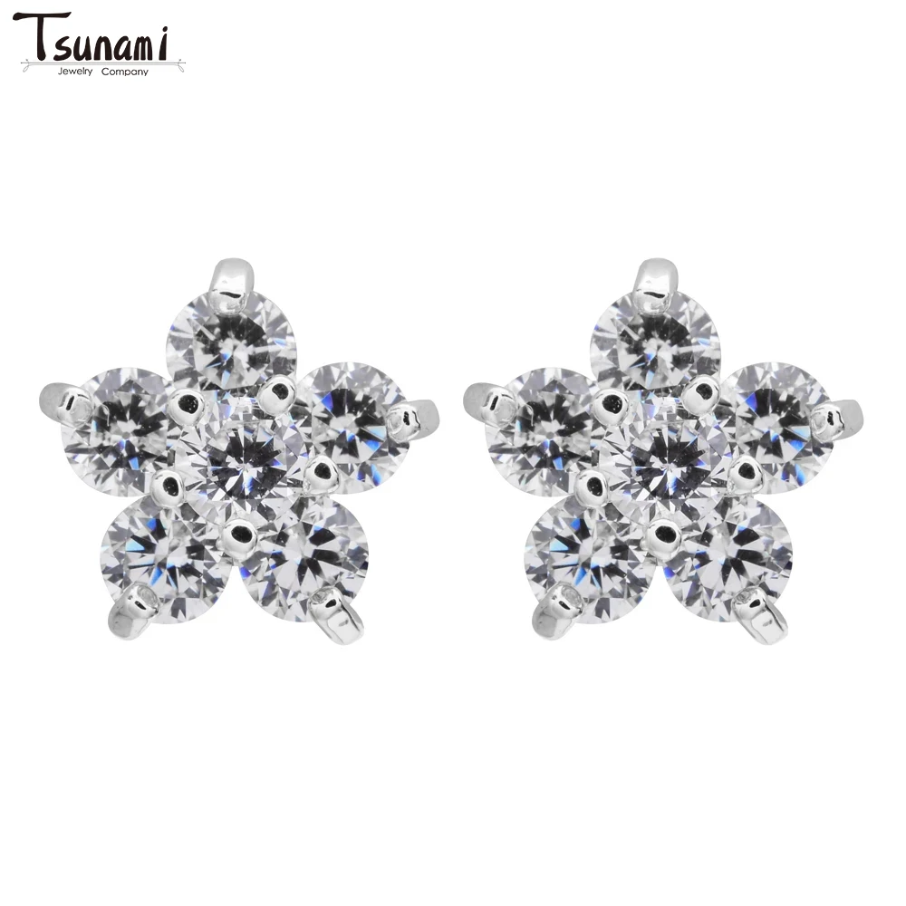 Daily Jewelry Zircon Earrings Women Cubic Zirconia Wedding Dress Collocation Jewelry Accessories Valentine's Day Birthday Gifts