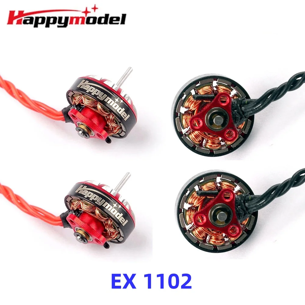 

4PCS HappyModel EX1102 1102 8500KV 9000KV 10000KV 13500KV 2-3S Brushless Motor for Mobula7 HD 75mm 85mm Tinywhoop Drones