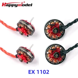 4 sztuk HappyModel EX1102 1102 8500KV 9000KV 10000KV 13500KV 2-3S bezszczotkowy silnik do dronów Mobula7 HD 75mm 85mm Tinywhoop