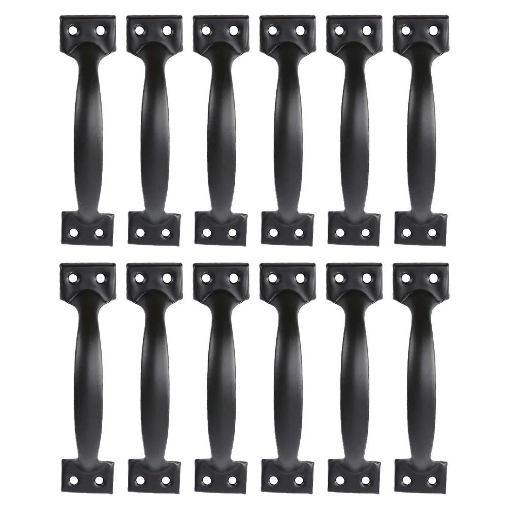 

12pcs 4 Inches Black Bow Drawer Handles Vintage Cabinet Pulls Smooth Finish Minimalist Knob For Kitchen Cupboard Accessories