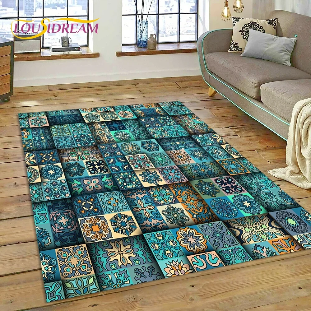 

Lastest Nordic Turkish Bohemia Celt Rug Carpet for Living Room Bedroom Home Decor,Floor Mat Non-slip Decoration for Sofa Doormat