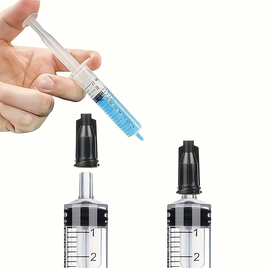 20 قطعة 1 مل/3 مل/5 مل/10 مل حقنة مع غطاء للغراء، توزيع السوائل والقياس، تغذية أغذية الحيوانات الأليفة، خراطيش إعادة التعبئة، إلخ