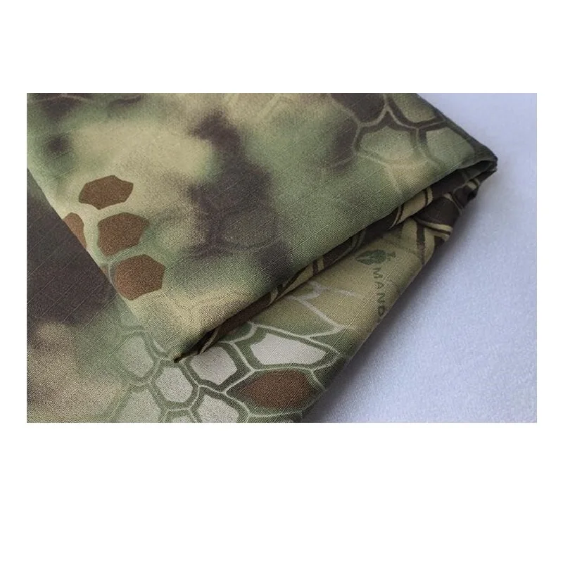 Pythons grain Printed Fabric Polyester Cotton Camouflage Cloth Breathable Moisture absorption Dirty Resistant DIY Material