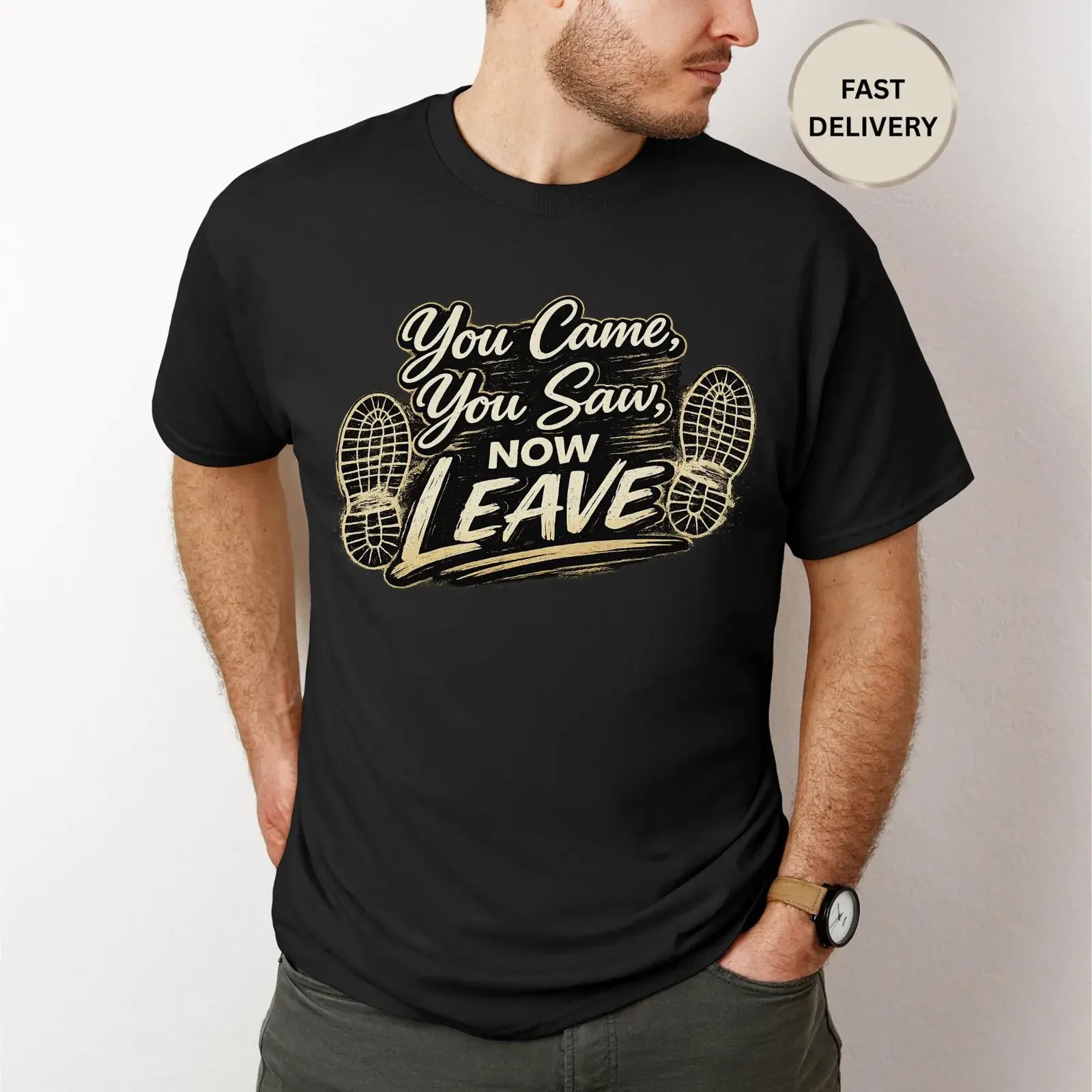 Funny IntroverT T Shirt Sarcastic Humor Cotton Top Antisocial Clothing Rude Saying Text vintage Washed graphic