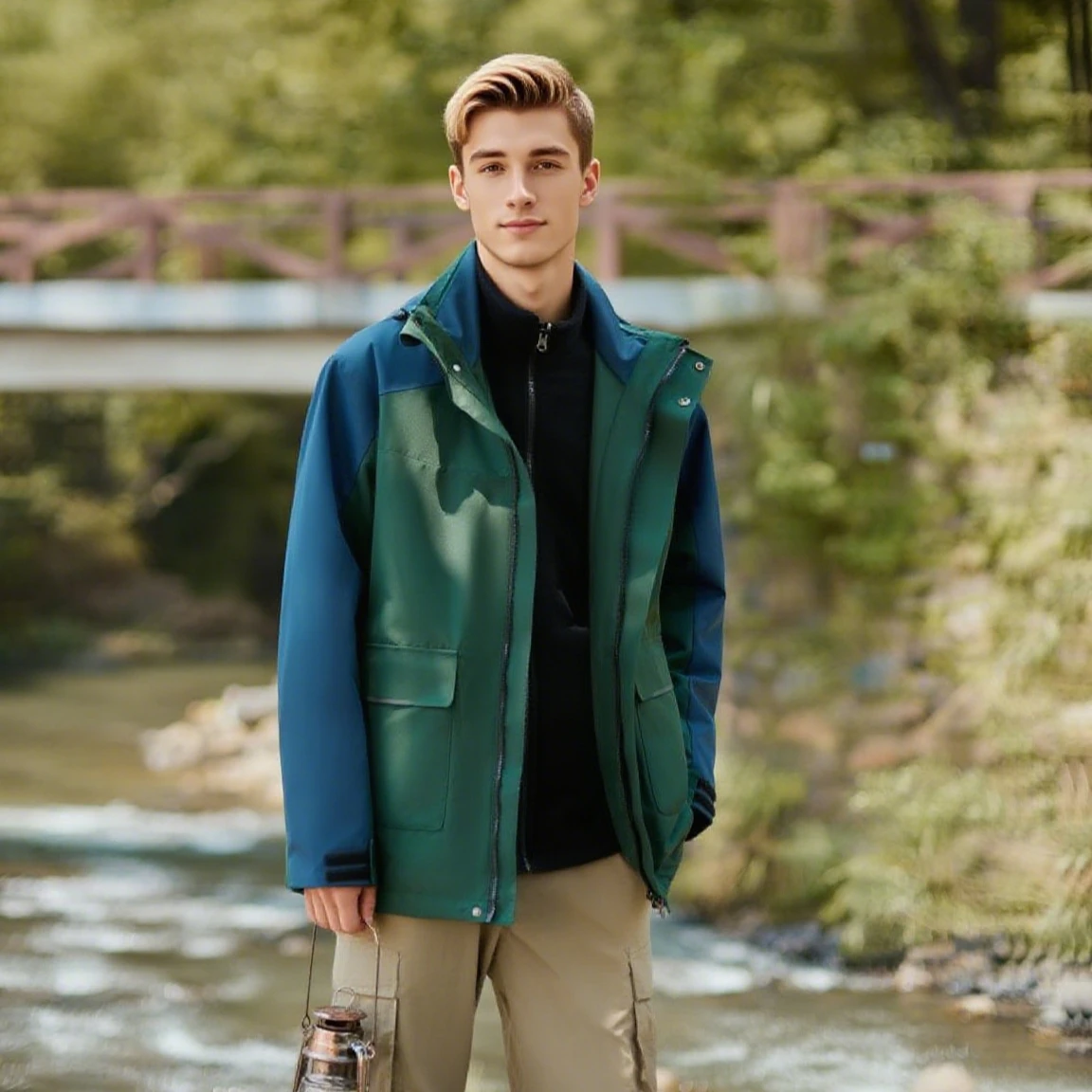 

Unisex Three-in-one Down Jacket Waterproof Windbreaker Men Women Outdoor Long-sleeved Coat Casual Trekking Wear Autumn Winter