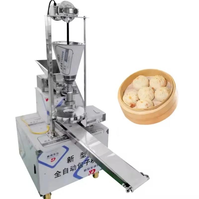 Máquina automática de fazer pão bao porco comercial momo máquina de pão cozido no vapor