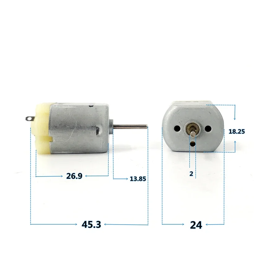 Mabuchi Carbon Brush 260-10400 Micro Motor DC 6-12V 8800RPM Toy Mini Electric 260 Motor 13mm Long Shaft For Car Boats Model