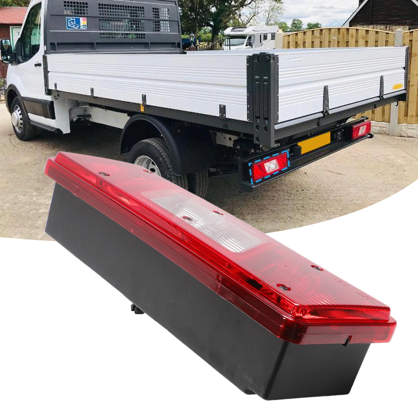 

Car Rear Left Side Tail Light Lamp For Ford Transit Mk8 Tipper Pick-Up Chassis Cab (2014 Onwards) BK3113405CD 1829399