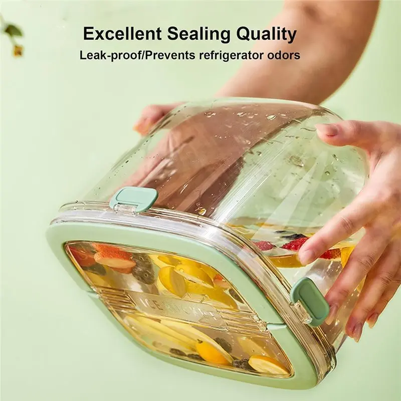 A96K-Ice Cube Storage Bin With Sealed Lid-Clear Ice Bucket Featuring Tong For Home Beverage Coolers For Freezer