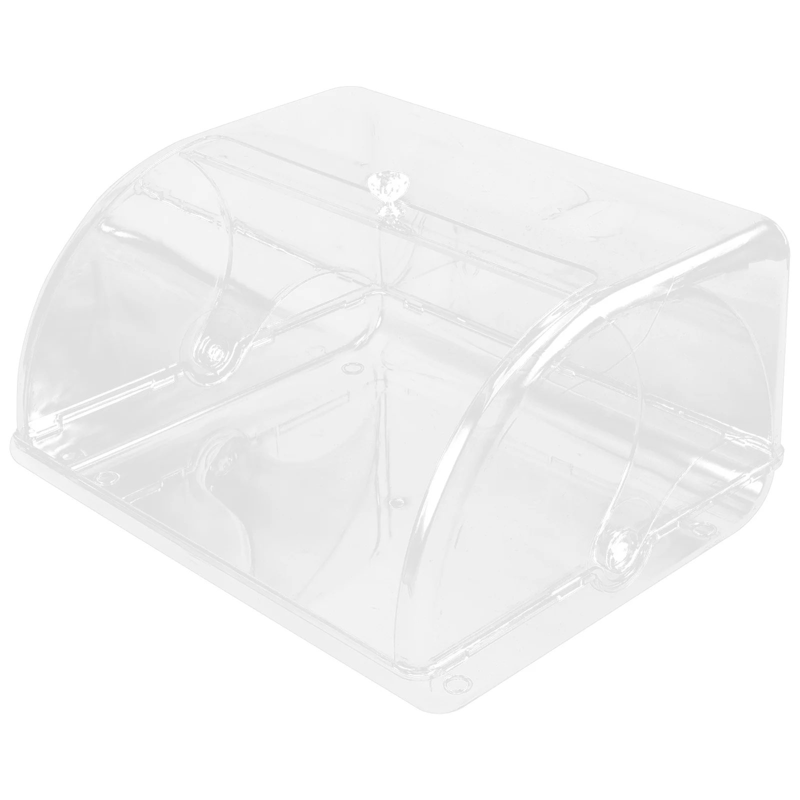 

Clear Flip Cover Storage Box Pet Decorative Jewelry Holder Key Container Desktop Organizer Home Entry Small Items