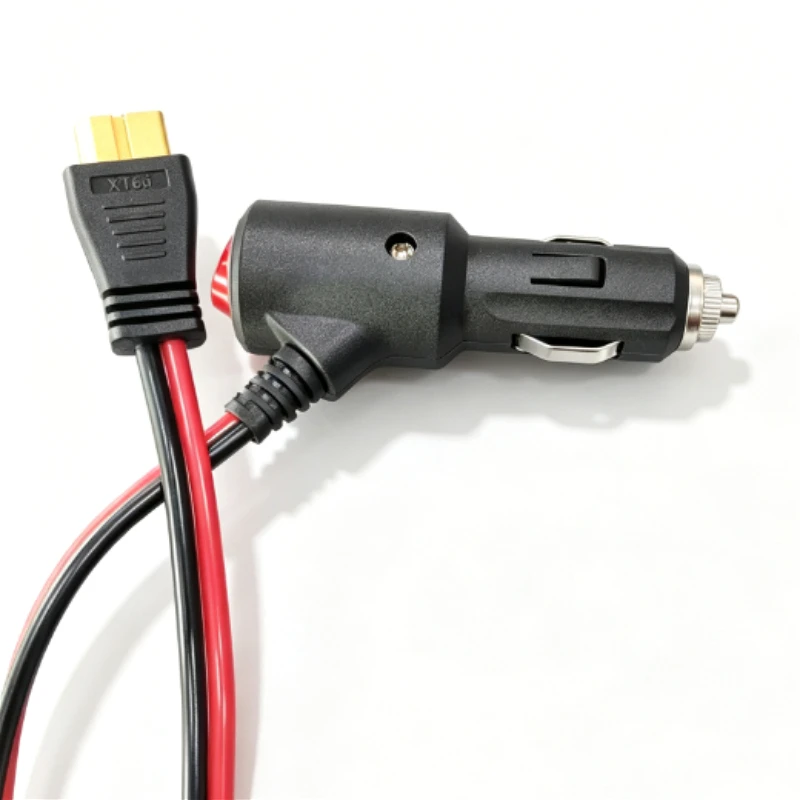 12AWG Cigarette Lighter to XT60i Energy Storage Cable 12-24V Vehicle Power Cord with LED Indicator & On-Off Switch