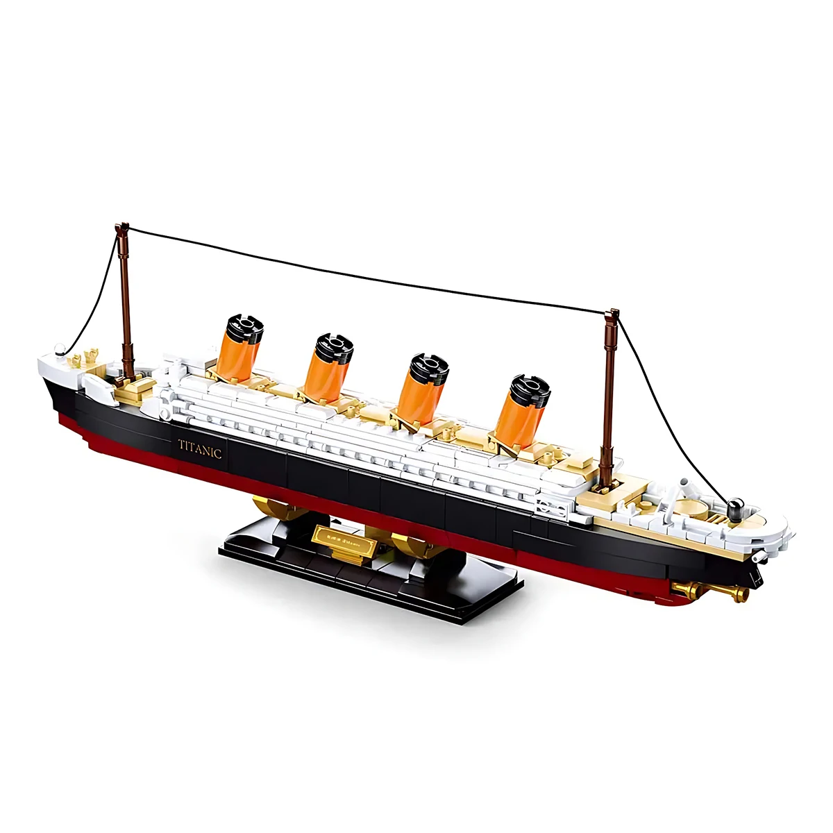 

Titanic RMS Cruise Boat Ship City Model Building Kits 3D Blocks Educational Figures DIY Toys Hobbies for Children Bricks