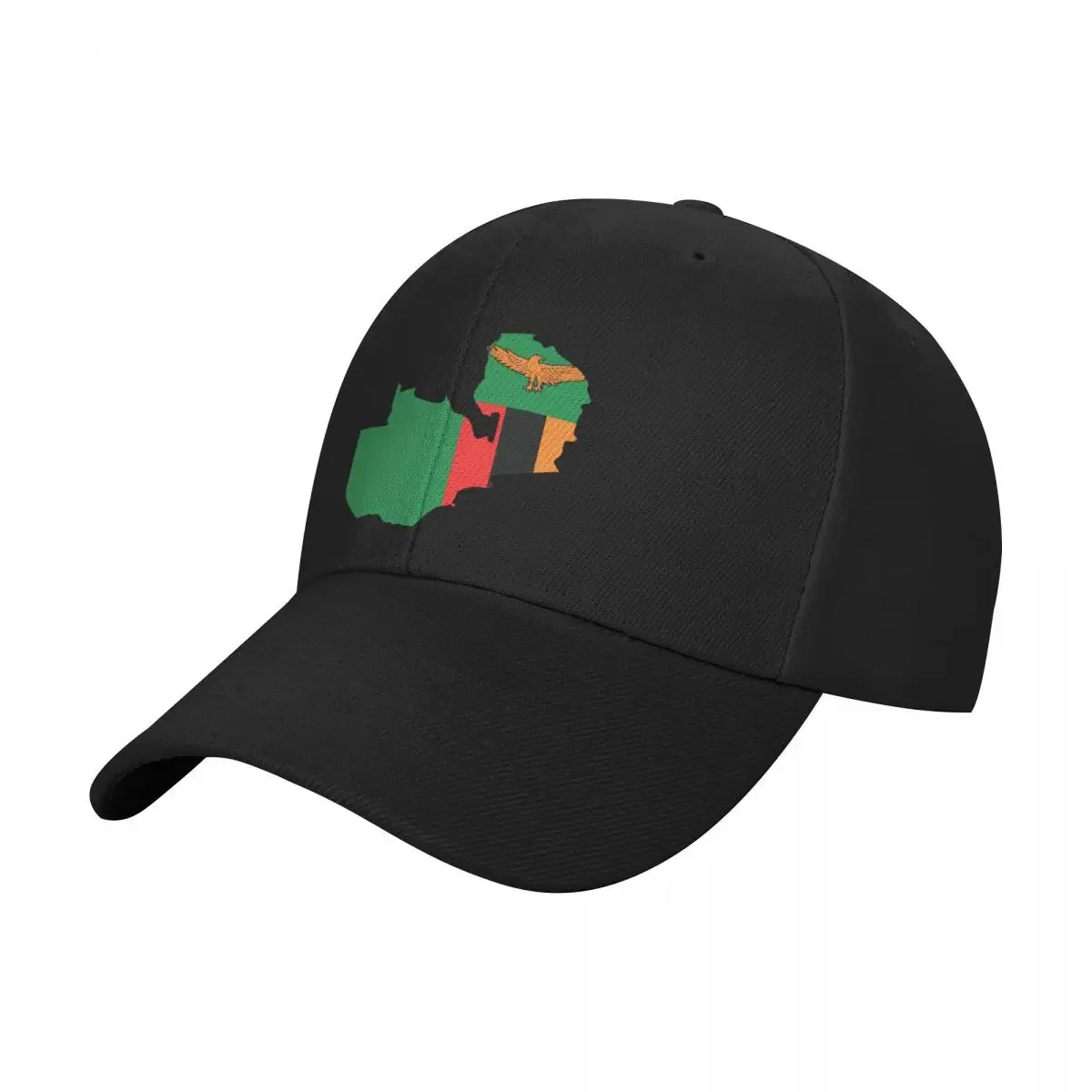 Zambia Flag In The Country Map Baseball Cap Military Cap Man Luxury Hat Hat Baseball Cap Luxury Man Hat Mens Tennis Women's