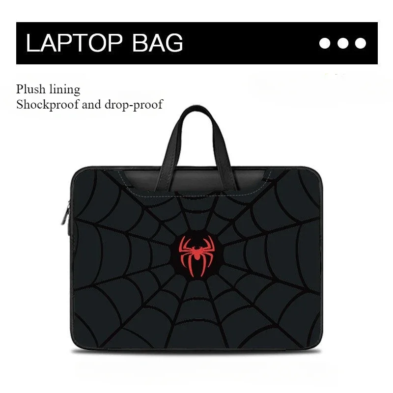 Marvel The Avengers Spiderman Anime Movie PU Laptop Computer Tablet Bag Student Office Worker Portable Anti-Fall Protective Case