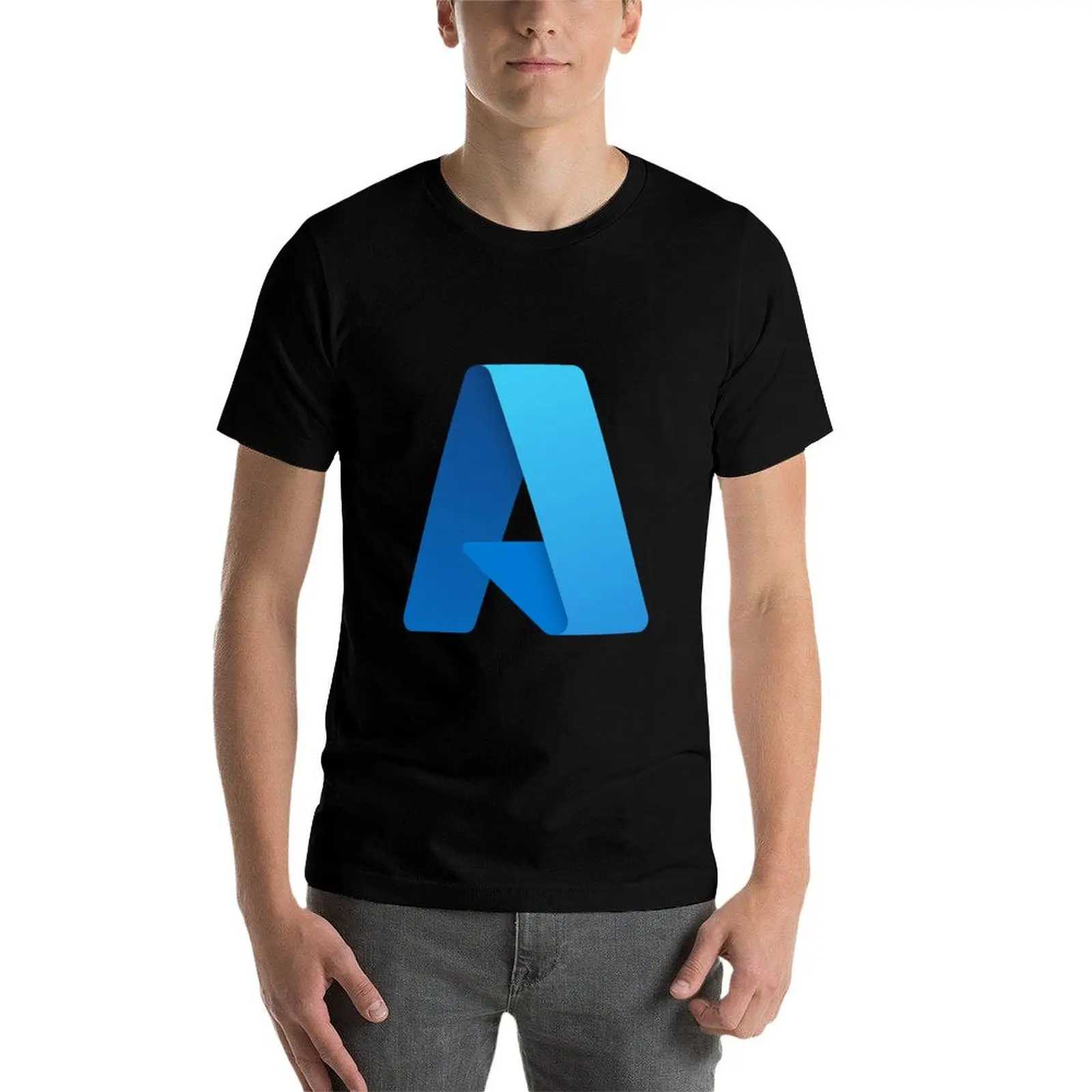 Microsoft Azure logo T-Shirt custom shirt blacks oversized graphic tee mens fashion image 4