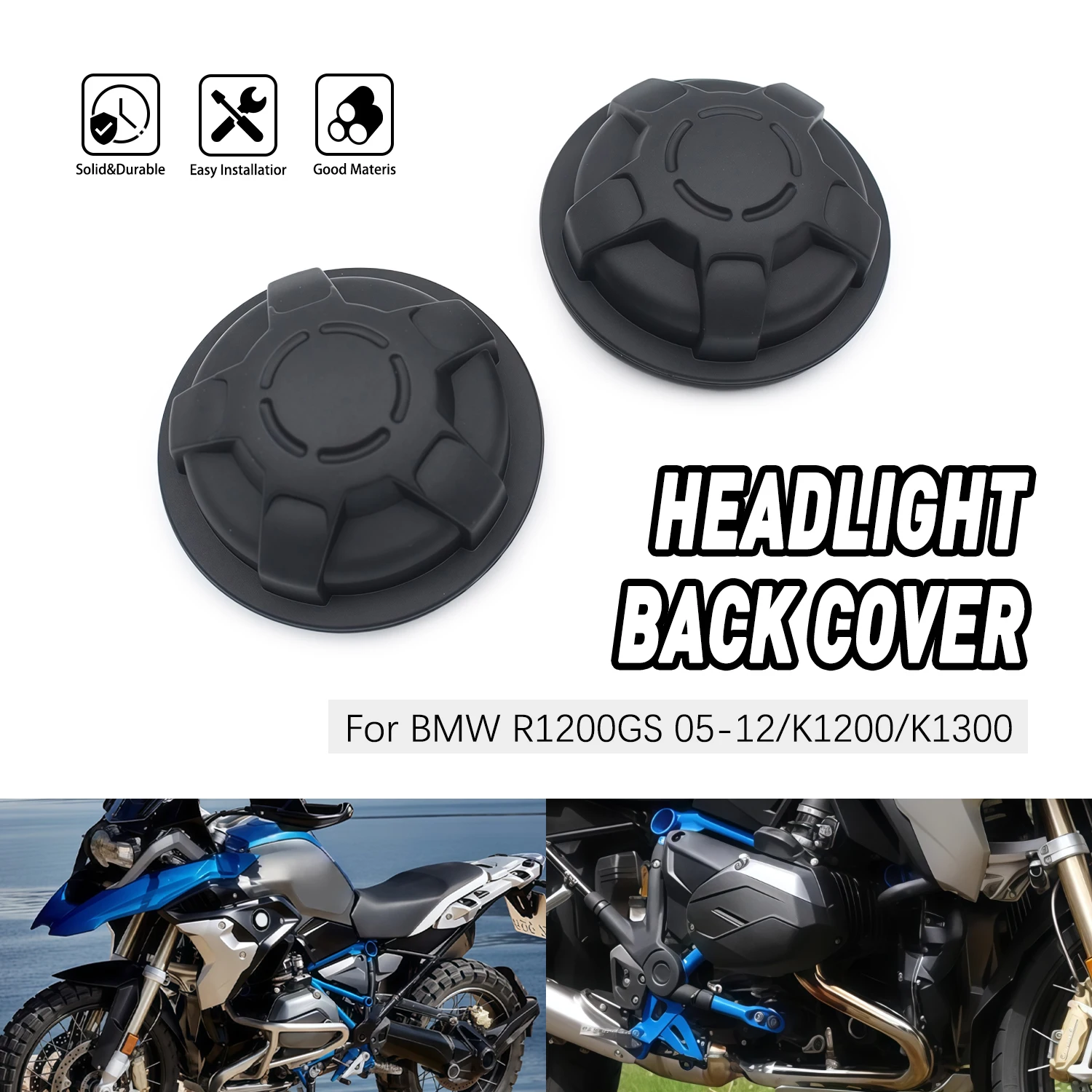 

Motorcycle For BMW R1200GS 2005-2012 K1200 K1300 K1200GS K1200R 05840594 K1300R 05180519 Headlight Back Cover Set