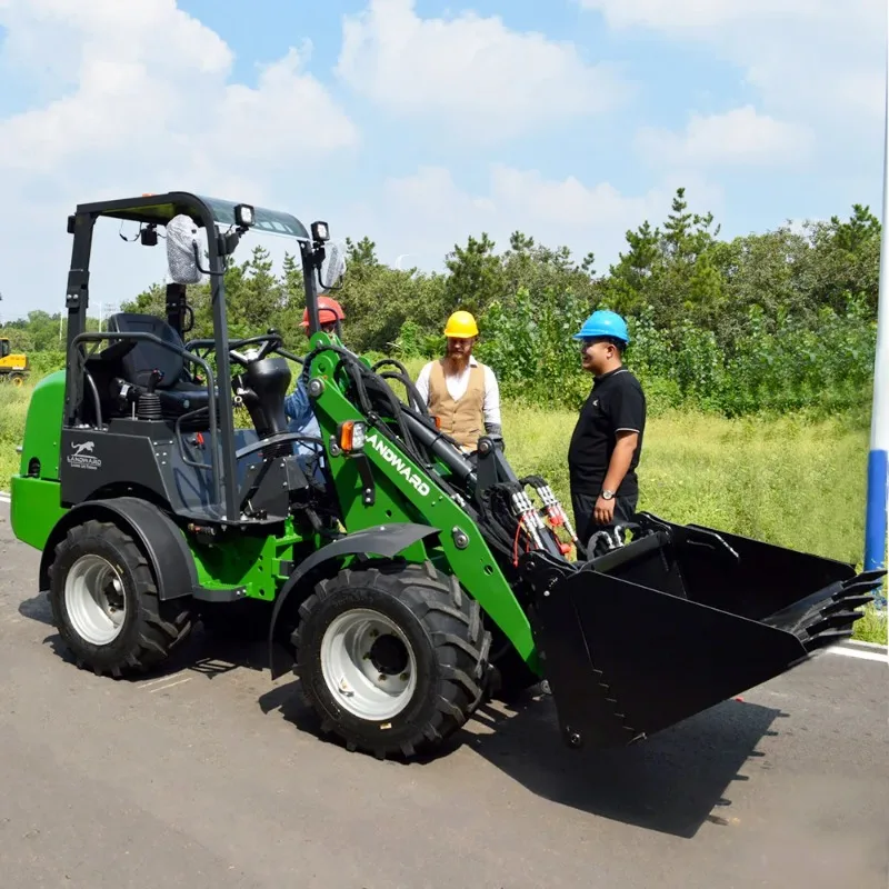 W1160 Compact Wheel Loader CE Euro 5 Kubota Engine All Terrain Transport Loader 4x4 Articulated Loader Customized