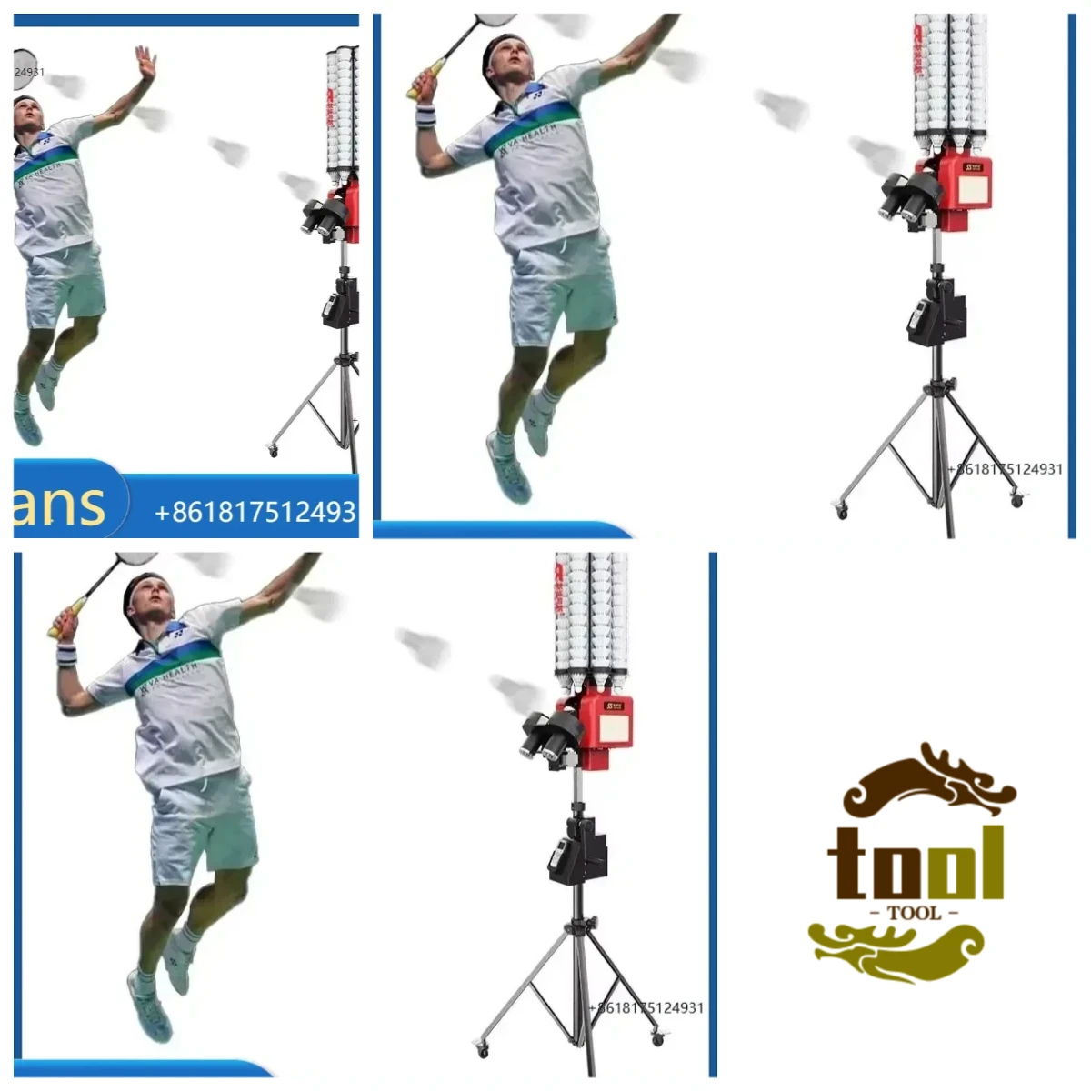 2026 Factory Direct Sales Siboasi B5 New ed Shuttlecock Shooting Machine Badminton Training Machine With Large Capacity