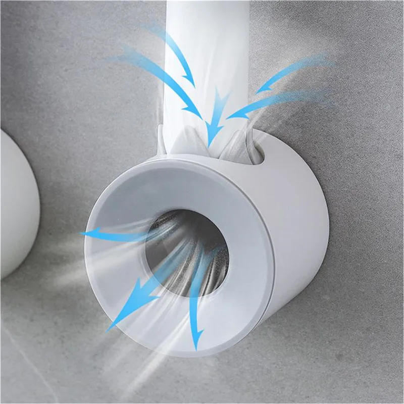 New 1pc Electric Toothbrush Holder Wall-Mounted Dustproof Toothbrush Holder Perforated Bathroom Electric Toothbrush Brush Holder