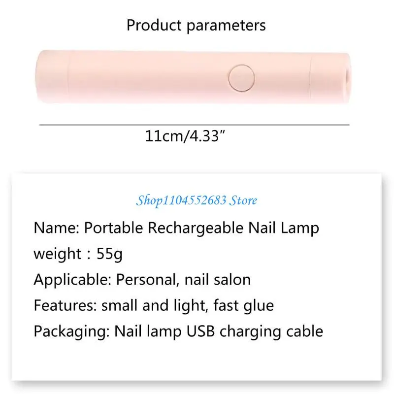 Y6GD قلم مجفف الأظافر LED مصباح الأظافر للأظافر الجل UV Gel Light Professional Light #6