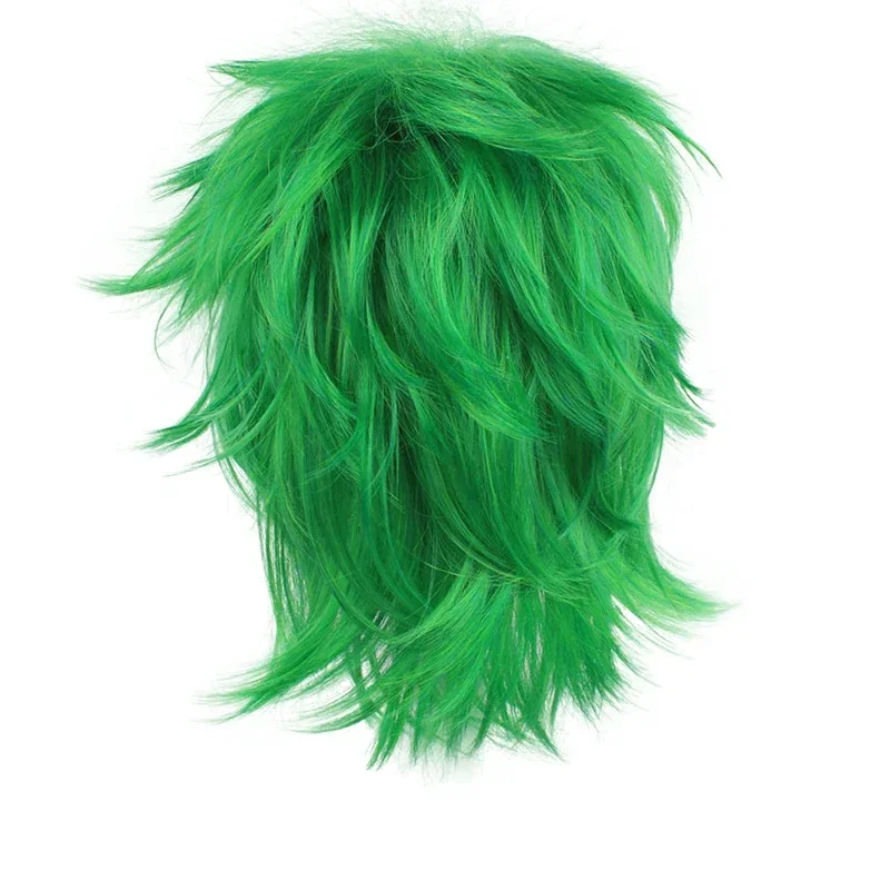 อะนิเมะกฎหมายของUekiคอสเพลย์วิกผมสีเขียวKosuke Uekiคอสเพลย์วิกผมสําหรับชายฮาโลวีนCarnival PartyผมCosplay Props E