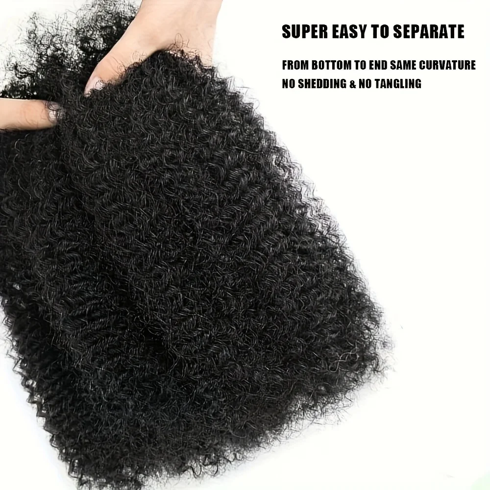 Afro kinkys cabelo sintético em massa para extensões dreadlock loc reparação trança torção apertado afro kinky cabelo sintético para loc
