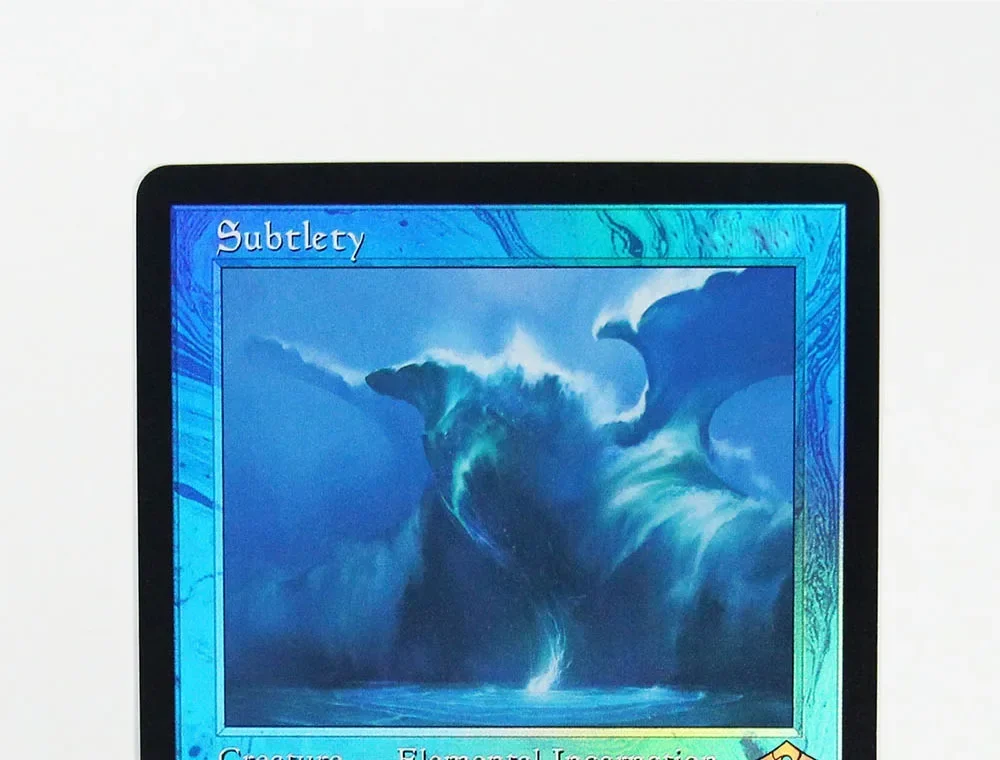 

Subtlety Foil/Holo TCG Magical Proxy Black Top Quality Proxy Playing Cards Gathering Board Game Deck Trading Cards