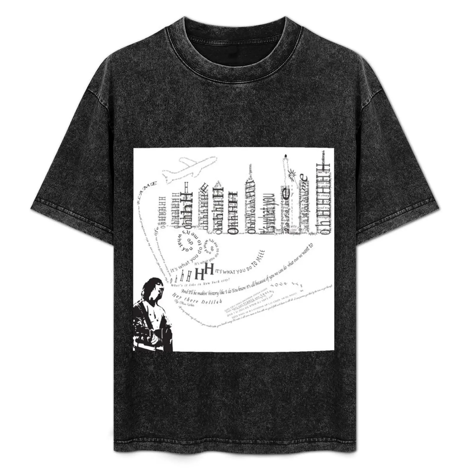 

Hey there Delilah T-Shirt Vintage Print Crew Neck Tee