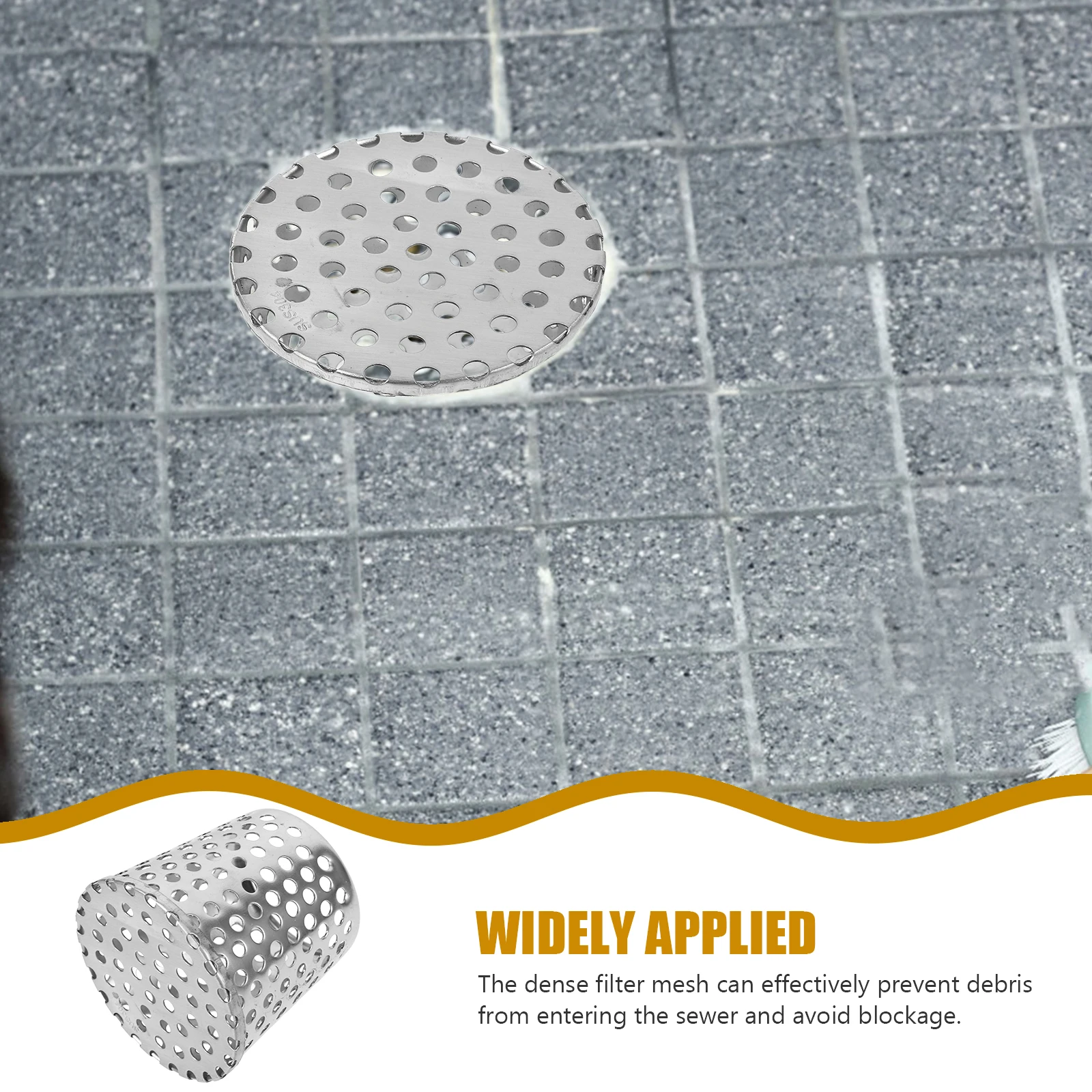 

Universal Stainless Steel Downspout Gutter Guard Filter Strainer For Leaf Debris Prevention Roof Drainage Durable Rain Gutter
