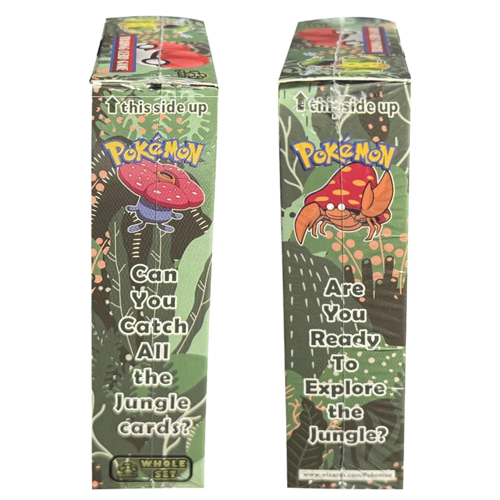 مجموعة كاملة من بطاقات الغابة PKM 62 بطاقة Dragonite Aerodactyl Gengar Raichu بطاقات الوكيل Foil PTCG لعبة جمع بطاقات اللعب #2