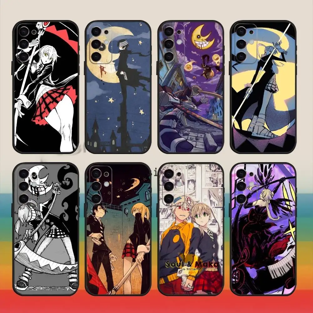 

Anime S-Soul Eater Phone Case For Samsung S25,S24,S21,S22,S23,S30,Ultra,S20,Plus,Fe,Note,10,9,5G Black Cover