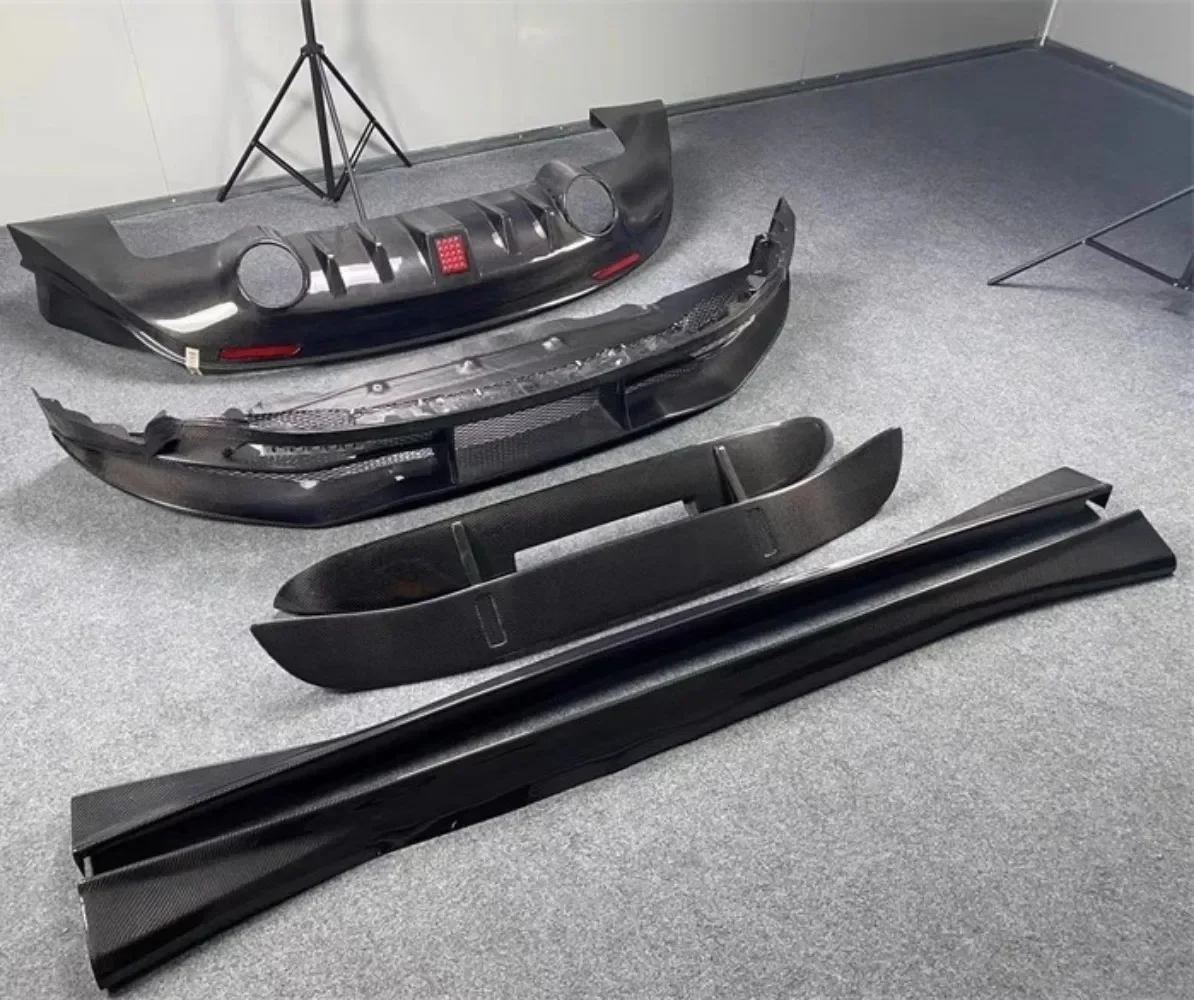 Carbon Fiber Car Body Kit Front Rear Lip Side Skirt Tail Wing Assembly For Infiniti FX35 FX37 Modified QX70 Auto Accessories