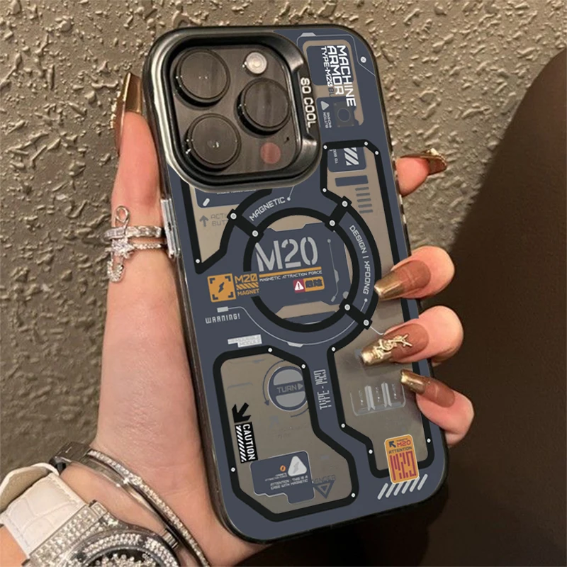 Mecha-Style Graffiti Phone Case for Oppo Realme 15 14 13 12 11 10 9i 8i C75 C65 C63 C55 C53 C35 C33 C20 C21Y C15 Pro Plus 4G 5G - view 3