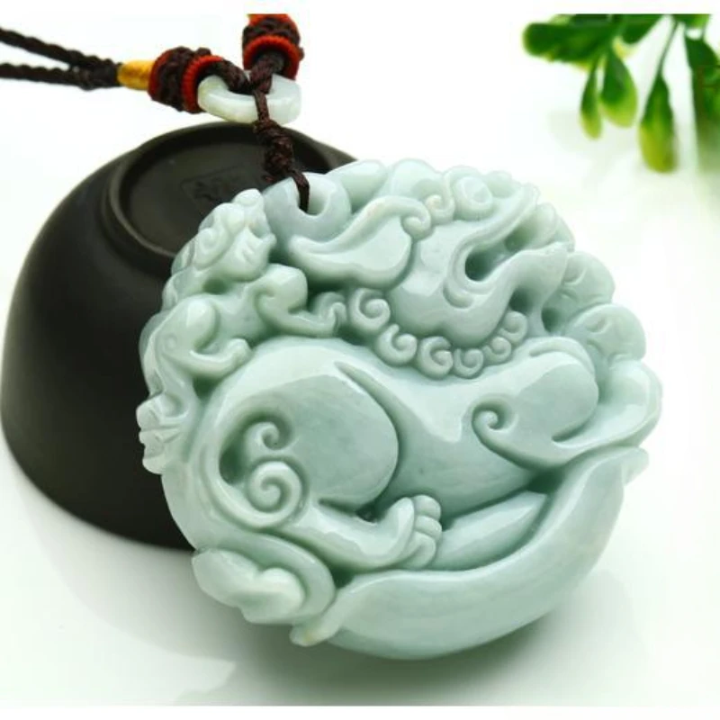 Boutique Child and Mother Jade Unicorn Pendant Fashionable Men's and Women's Models