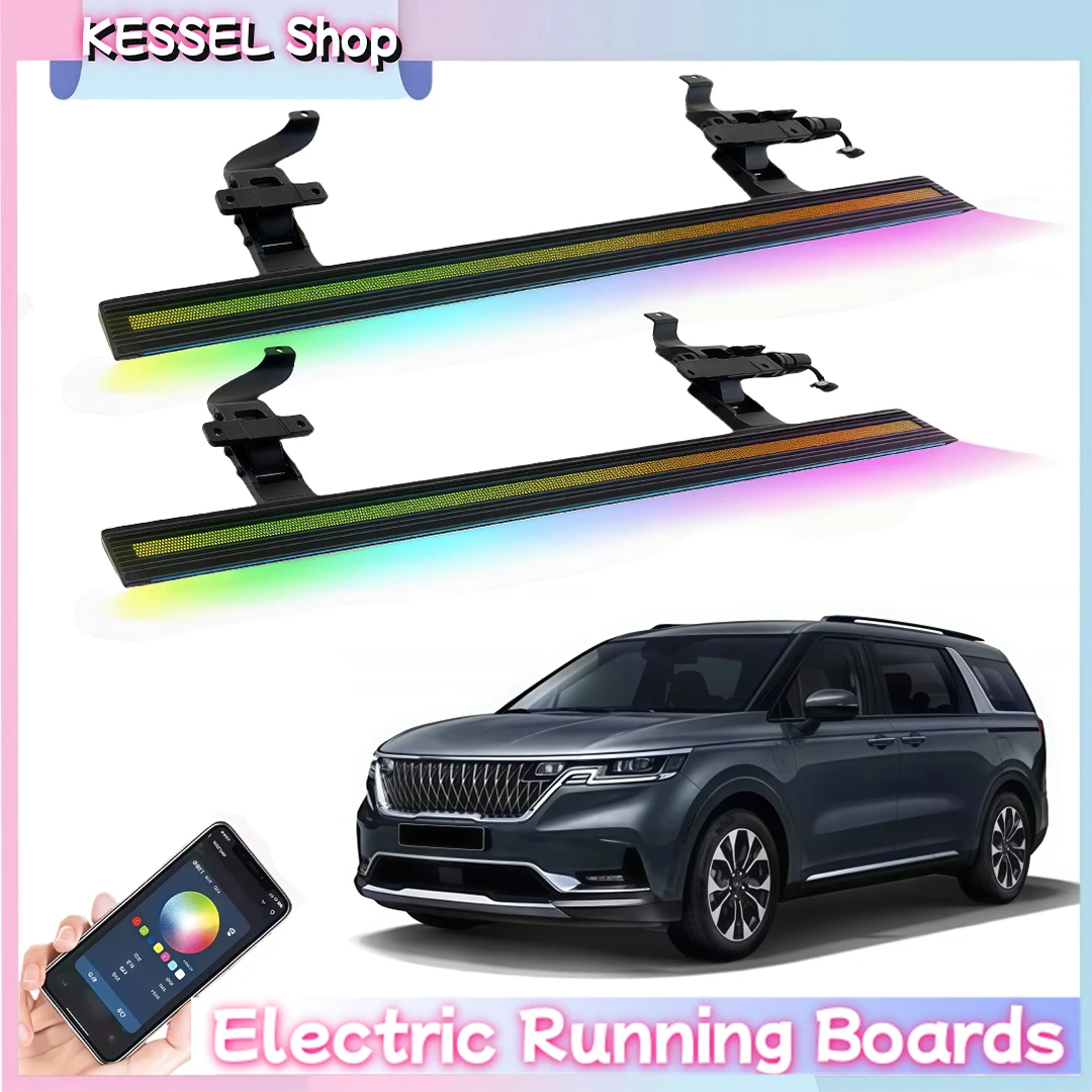 

Power Side Step with LED Light Electric Running Boards fits for KIA Carnival KA4 2021-2025 Deployable Retractable Steps