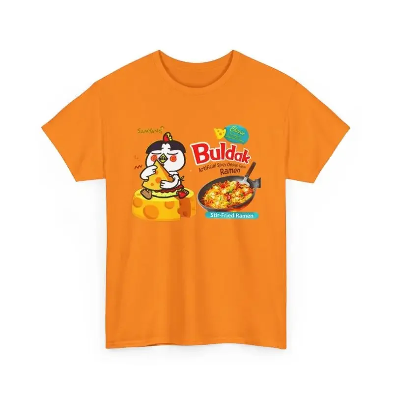 Camiseta Unisex de Ramen de queso picante, regalo coreano para amantes de los alimentos, camisa de fideos Ramen, ropa Vintage