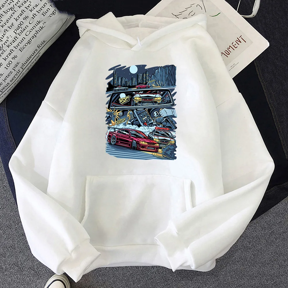 

Car Printing Anime Hoodie Casual Streetwear Men Tracksuit Autumn Winter Long Sleeve Sweatshirt Fleece Male/female Clothing