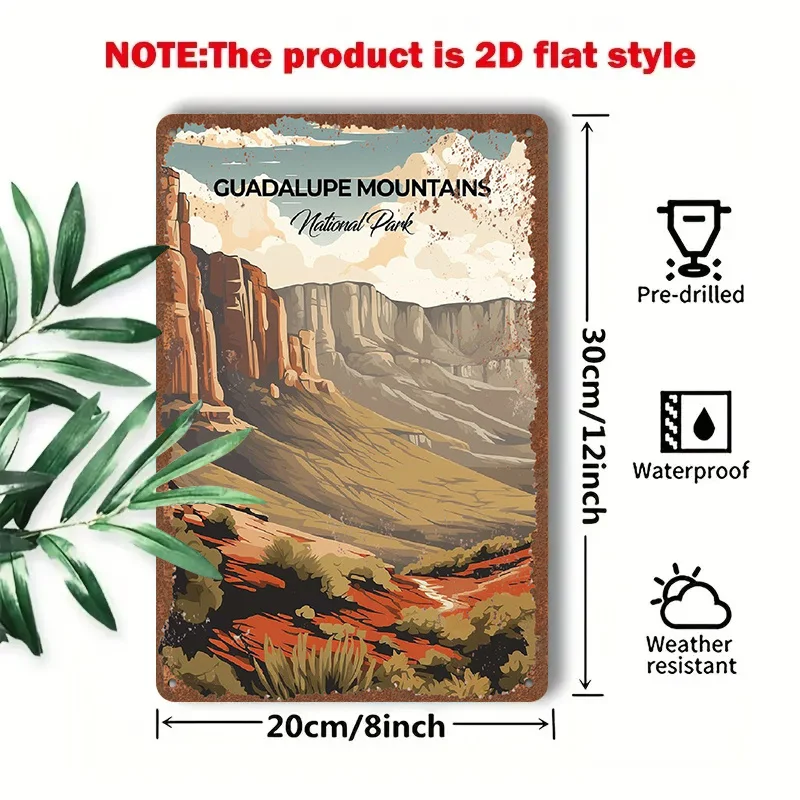 2D Flat - 1pc 2D[Flat] Metal Sign Vintage Metal Painting 