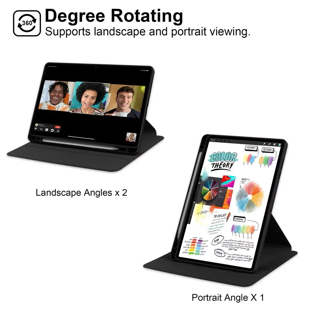 360 Rotation Acrylic Hard Case for Honor Pad X8b NDL2-W09 2026 11 inch with Pencil Holder