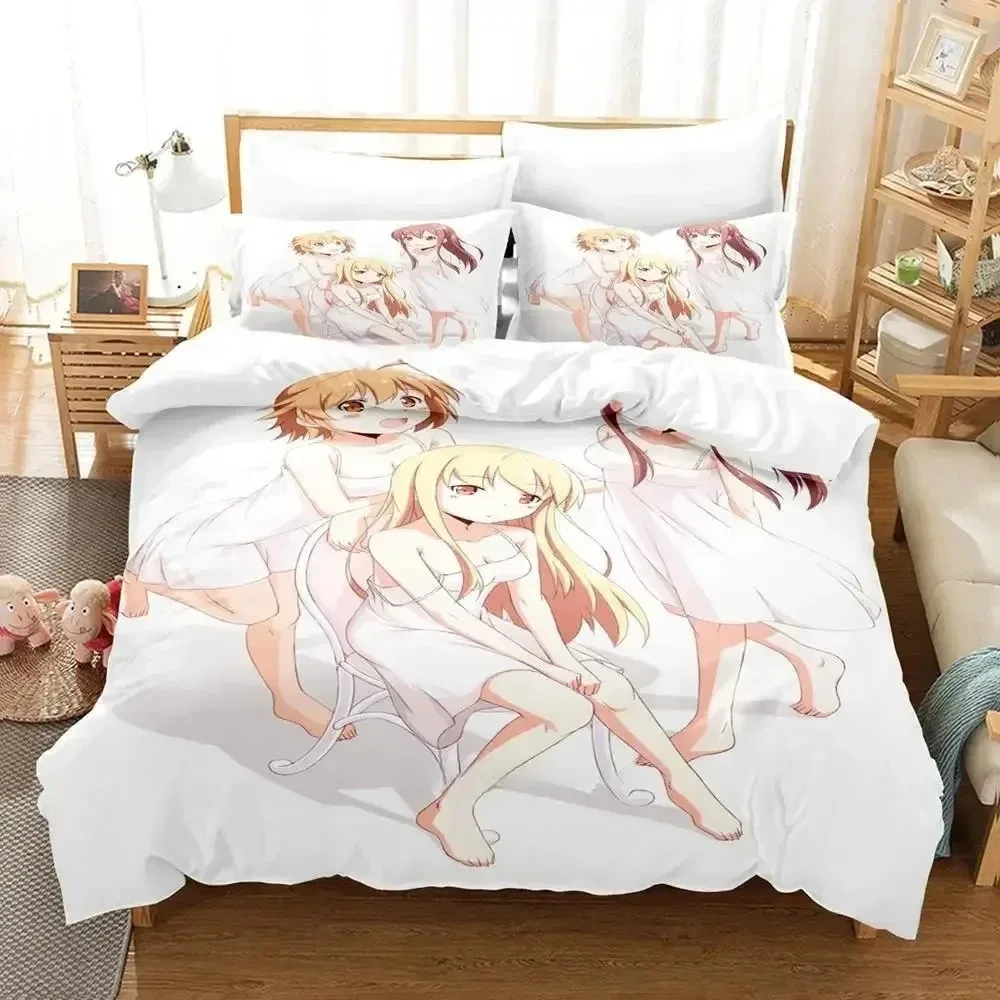

New THE PET GIRL OF SAKURASOU Bedding Set For Bedroom Soft Modern Bedspreads Comefortable Duvet Cover Quilt Cover And Pillowcase