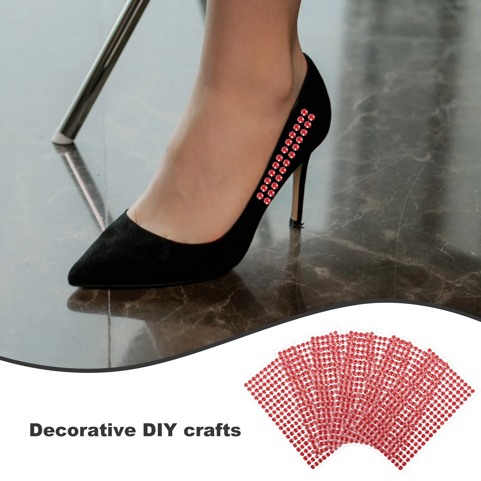 6 قطعة ملصق حفر المياه أكريليك أحجار كريمة ذاتية اللصق للحرف اليدوية مسمار الفن لزجة الراين Diy بها بنفسك الديكور التخزين المنزلي #1