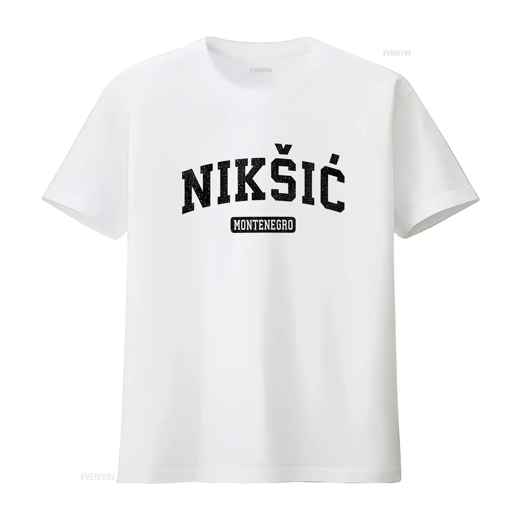 Niksic Montenegro Vintage Sports Design T Shirt for Casual Fashion vintage Washed fashion Top For Everyday Wear Comfortable