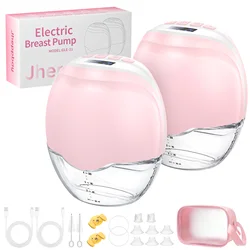 Wearable Breast Pump Electric Breastpumps Hands Free Comfort Milk Collector Lightweight with LED Display 3 Modes & 12 Levels