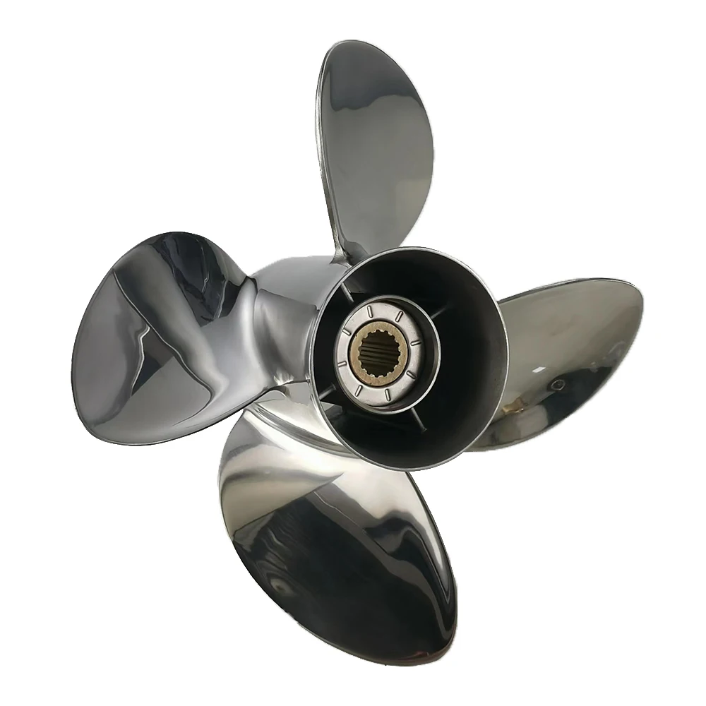 50-130 HP 13''x17'' Mirror Polish Propeller For YAMAH Outboard Engine