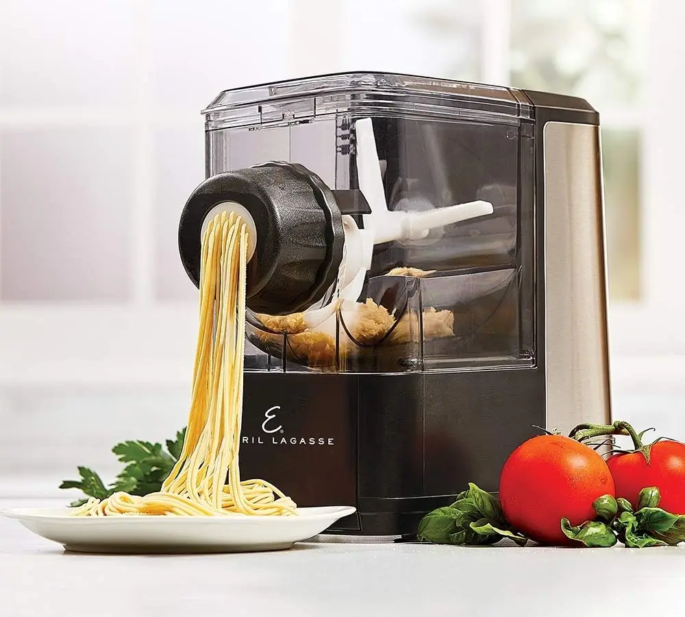 LAGASSE Pasta & di luar, Otomatis Pasta dan pembuat mie dengan lambat Juicer - 8 Pasta membentuk cakram hitam