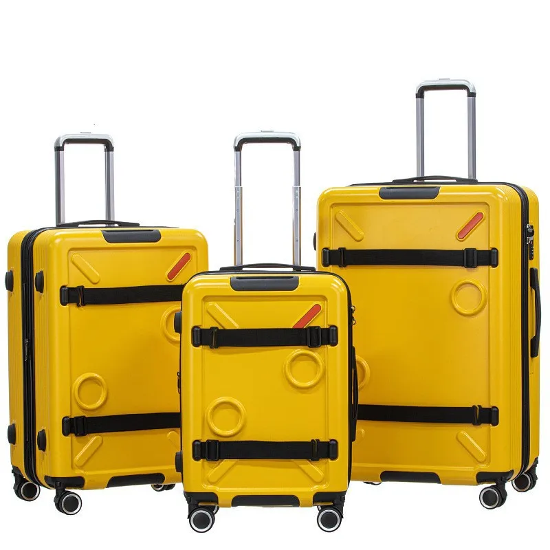 

20/24/28inch Expandable Capacity Suitcase with Spinner Wheel Detachable Travel Trolley Case Lock Rolling Luggage ABS&PC Material